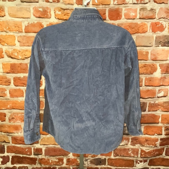 Looney Tunes vintage button up corduroy shirt blue small tweety Sylvester - Picture 2 of 9